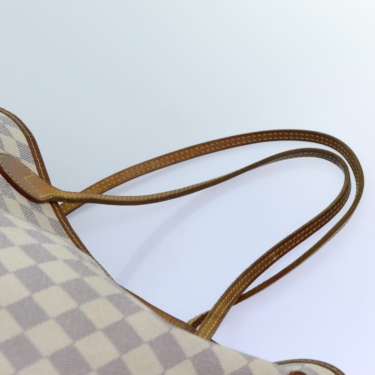 LOUIS VUITTON Damier Azur Neverfull MM Tote Bag N41605 LV 72659