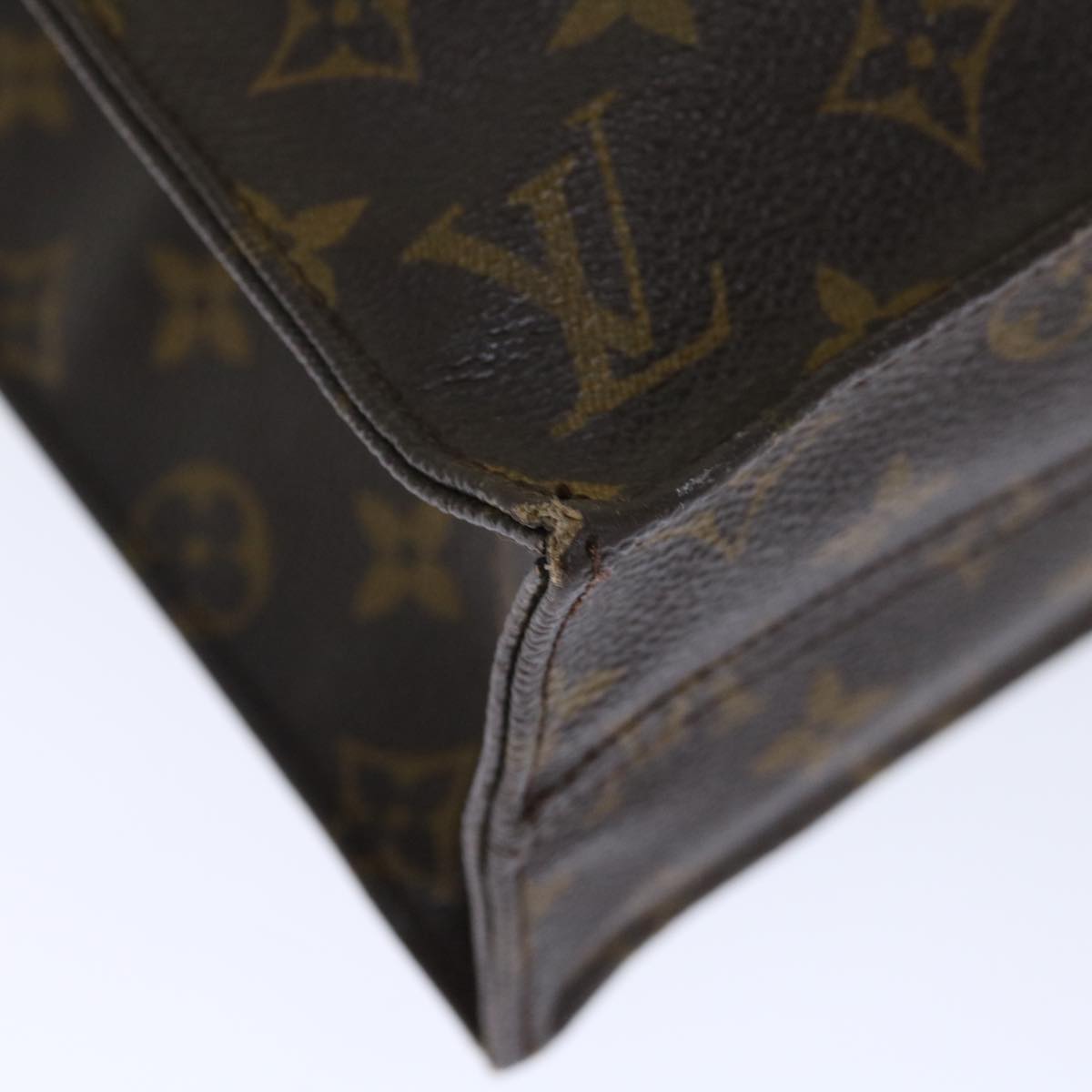 LOUIS VUITTON Monogram Sac Plat Hand Bag M51140 LV 72680