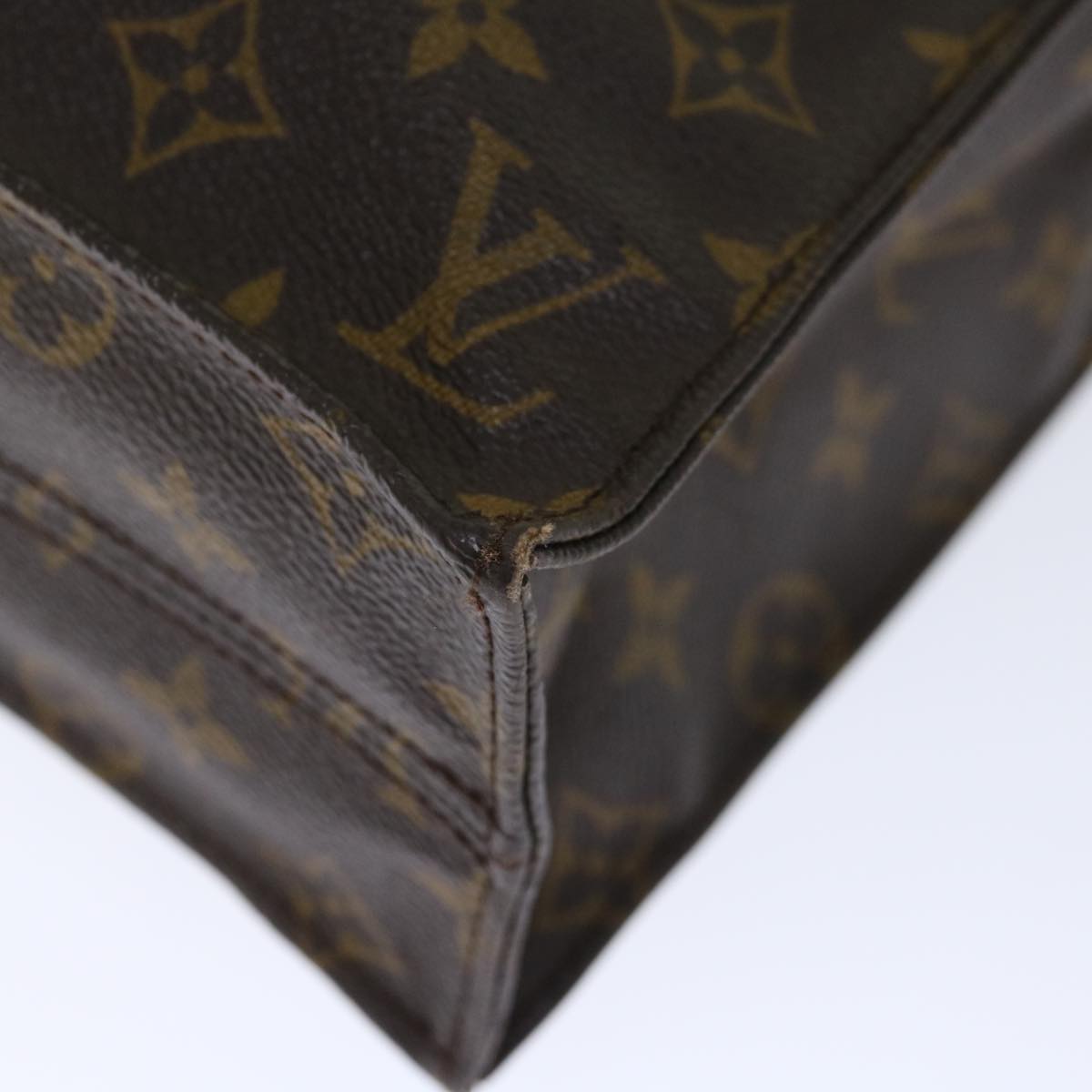 LOUIS VUITTON Monogram Sac Plat Hand Bag M51140 LV 72680