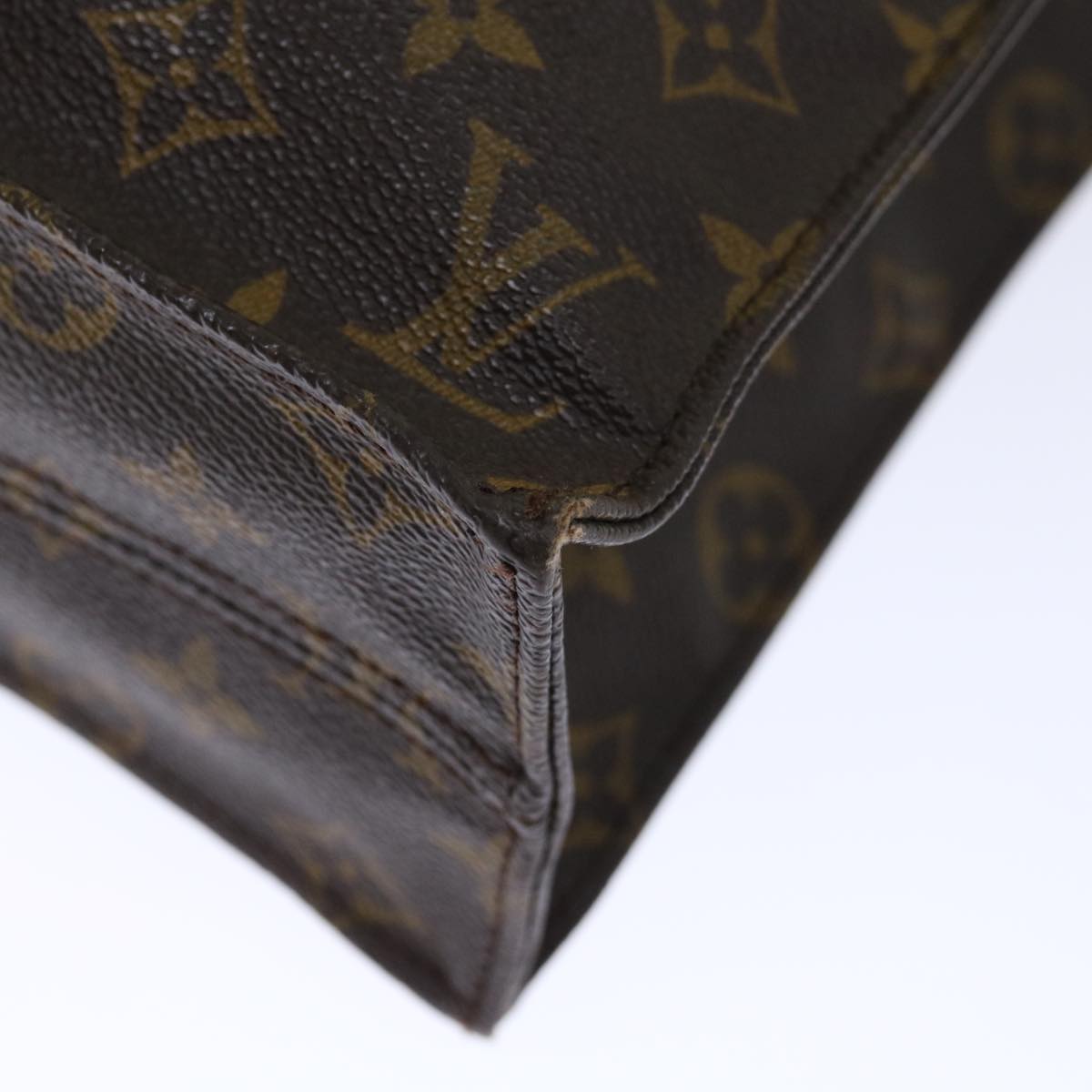 LOUIS VUITTON Monogram Sac Plat Hand Bag M51140 LV 72680