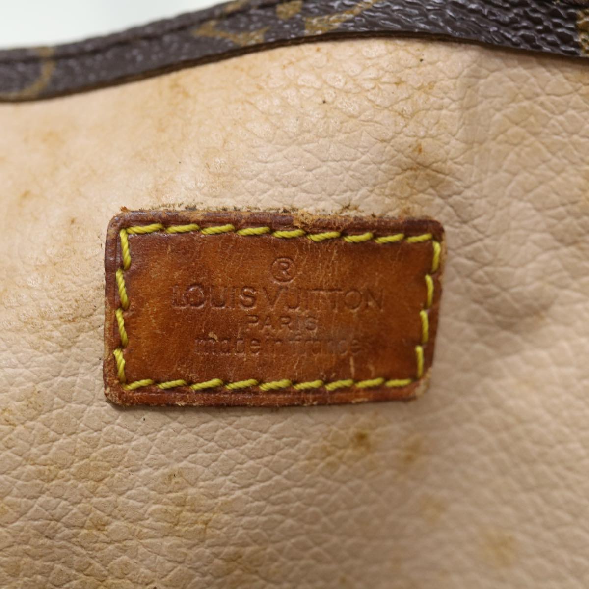 LOUIS VUITTON Monogram Sac Plat Hand Bag M51140 LV 72680