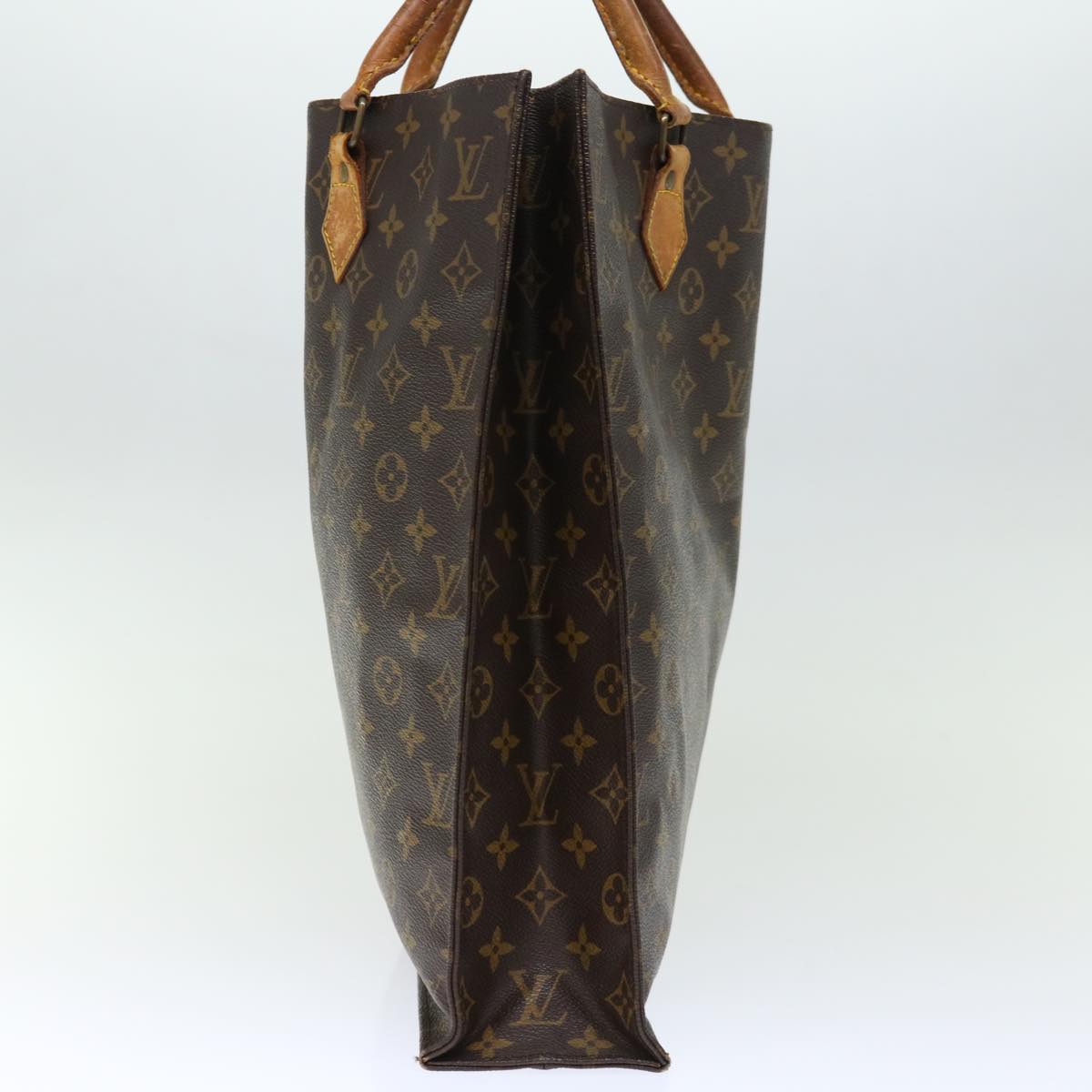 LOUIS VUITTON Monogram Sac Plat Hand Bag M51140 LV 72680