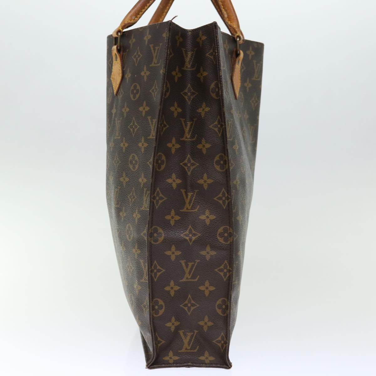 LOUIS VUITTON Monogram Sac Plat Hand Bag M51140 LV 72680