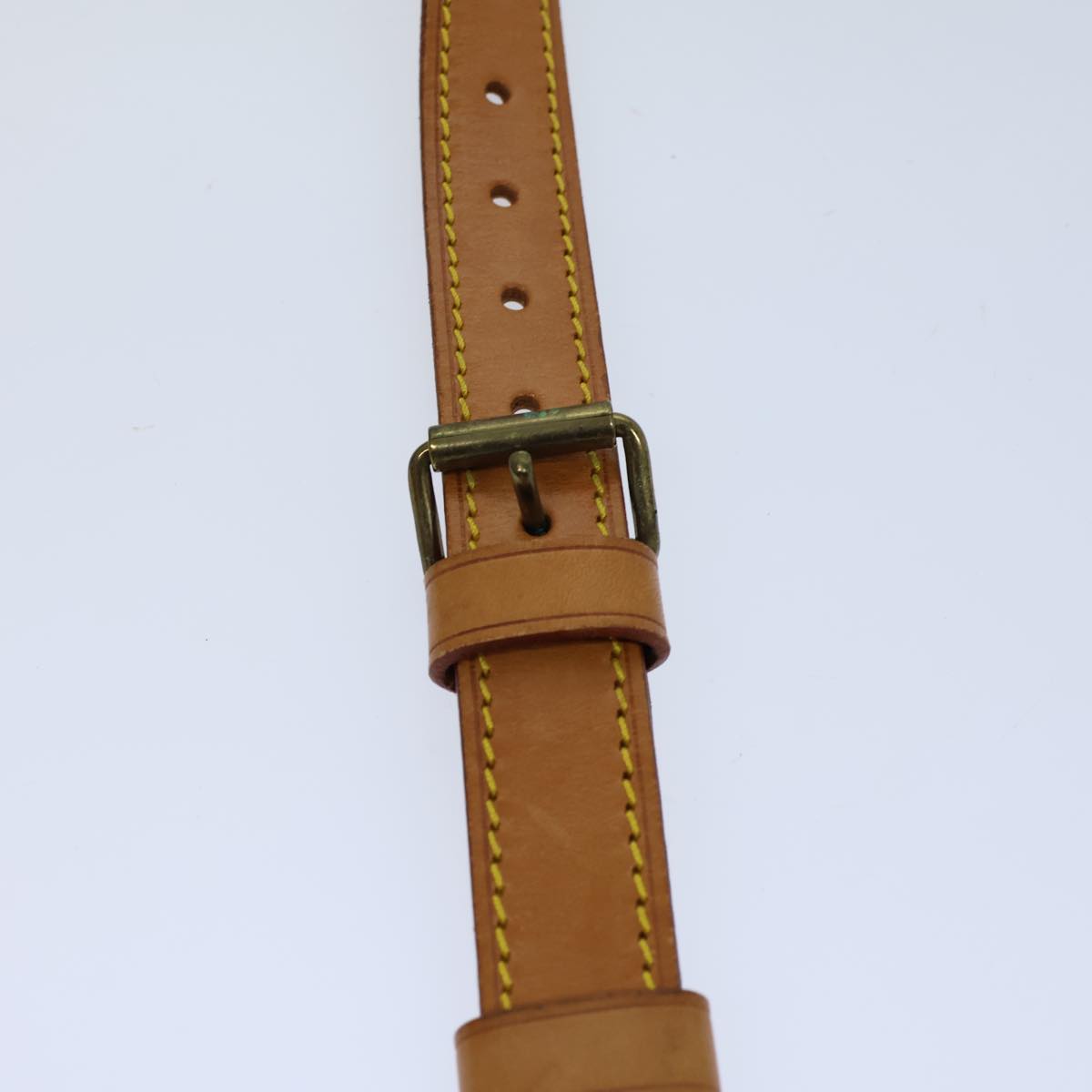 LOUIS VUITTON Adjustable Shoulder Strap Leather 36.6""-43.7"" Beige 72732