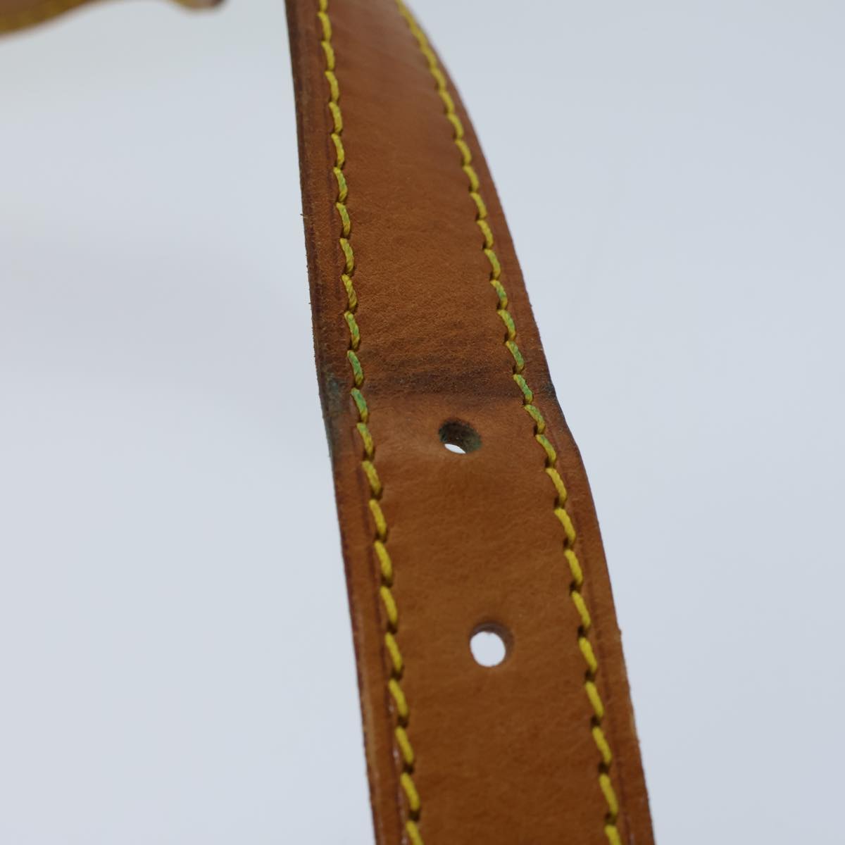 LOUIS VUITTON Adjustable Shoulder Strap Leather 36.6""-43.7"" Beige 72732