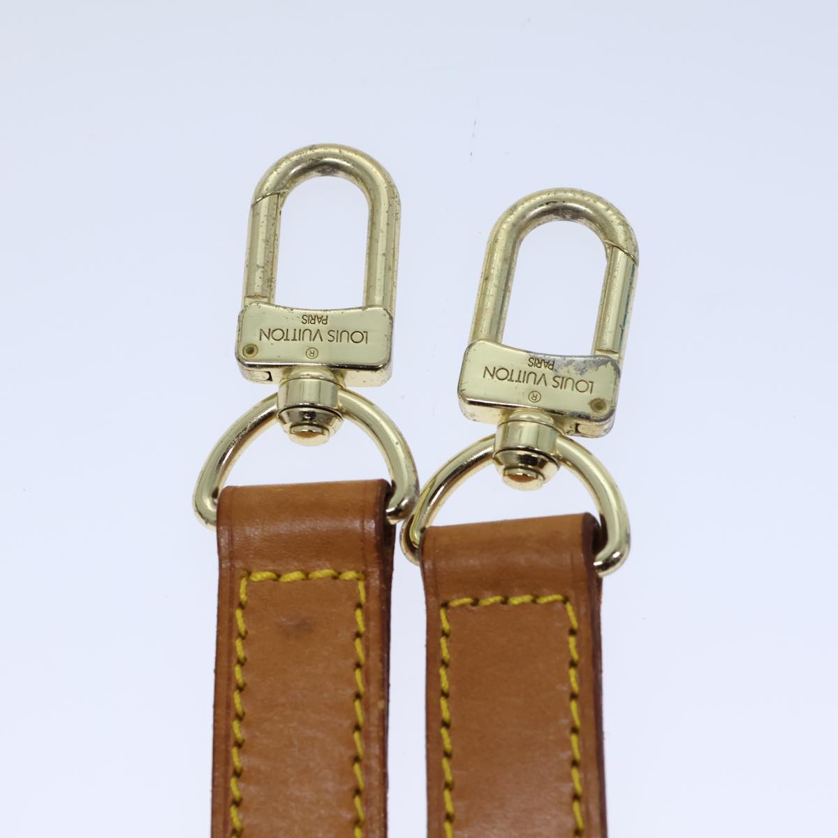 LOUIS VUITTON Adjustable Shoulder Strap Leather 36.6""-43.7"" Beige 72732