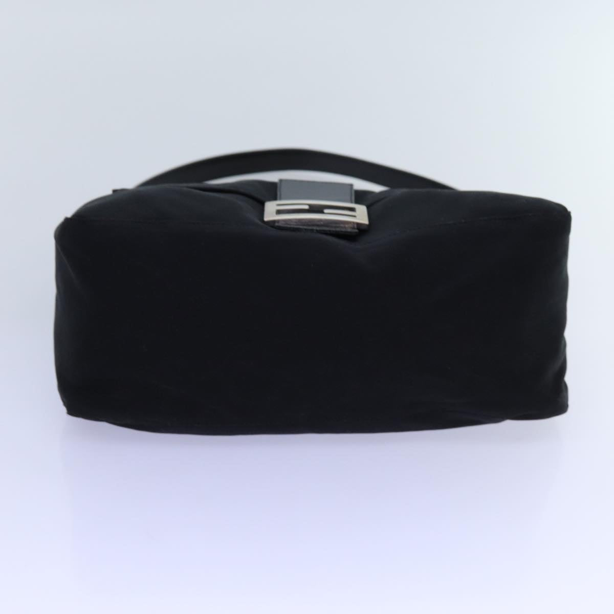 FENDI Mamma Baguette Shoulder Bag Nylon Black 72742