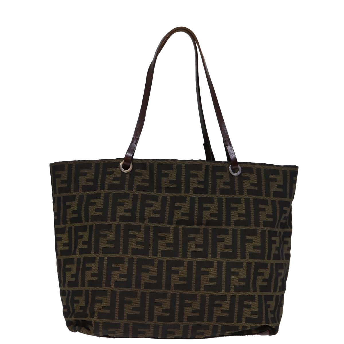 FENDI Zucca Canvas Tote Bag Brown 72779