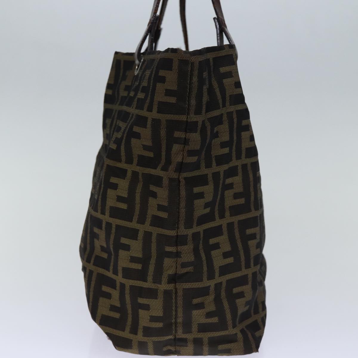 FENDI Zucca Canvas Tote Bag Brown 72779