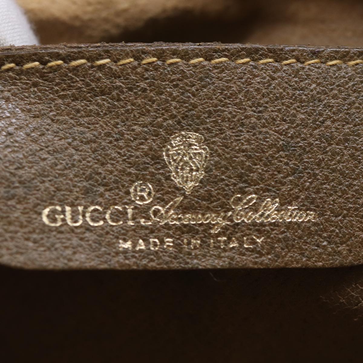 GUCCI GG Canvas Web Sherry Line Shoulder Bag PVC Beige Green Red 72786
