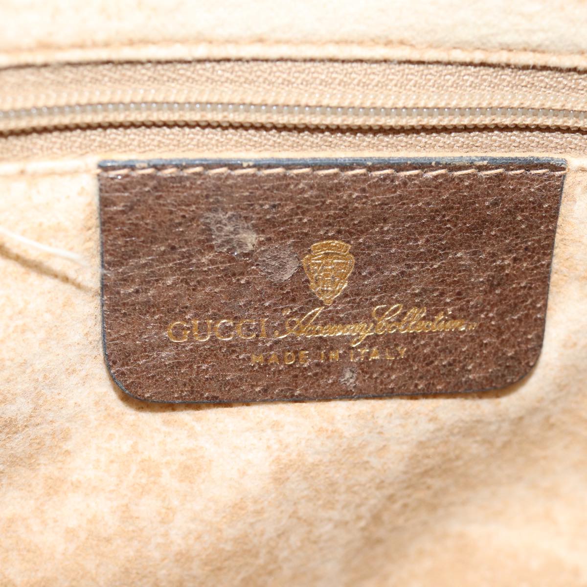 GUCCI GG Canvas Web Sherry Line Shoulder Bag PVC Beige Green Red 72787