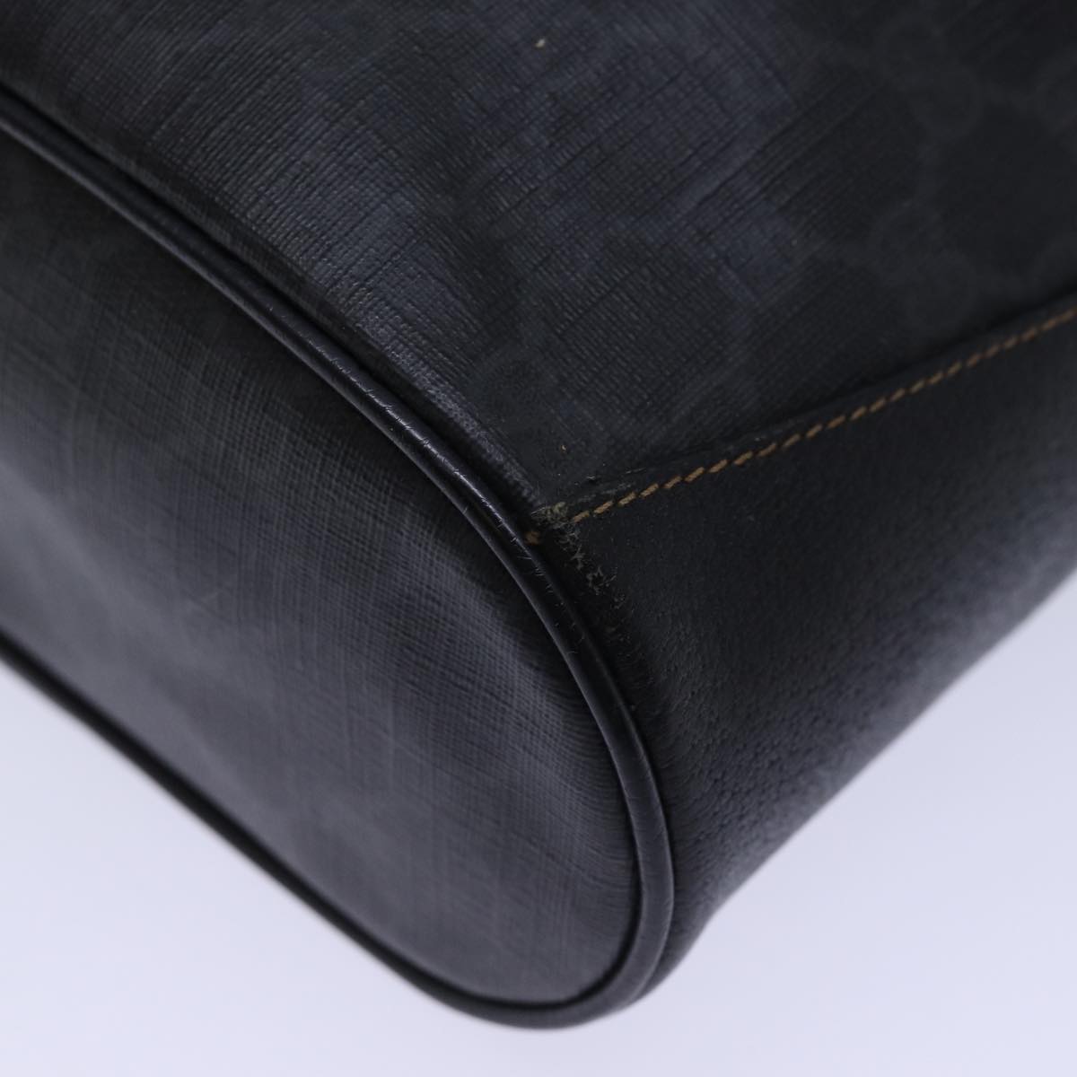 GUCCI GG Canvas Web Sherry Line Shoulder Bag PVC Black Green Red 72789
