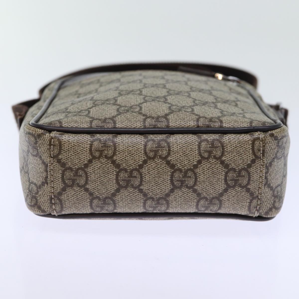 GUCCI GG Canvas Shoulder Bag PVC Beige 72811