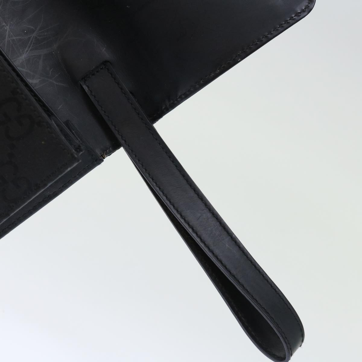 GUCCI GG Canvas Clutch Bag Nylon Black 72813