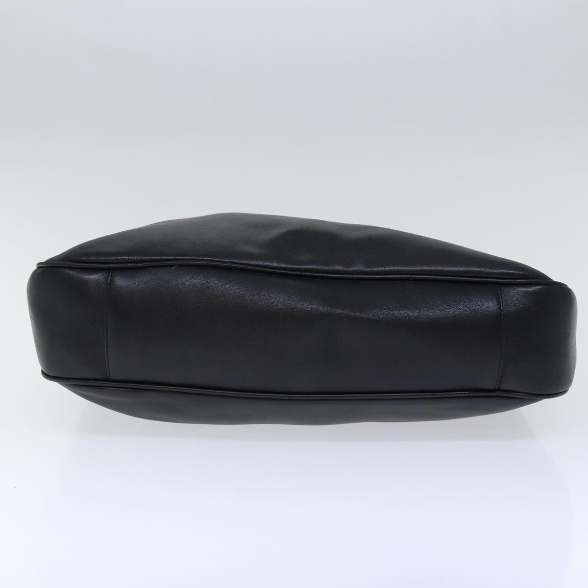 GUCCI Bamboo Hand Bag Leather Black 001 1998 1577 72814