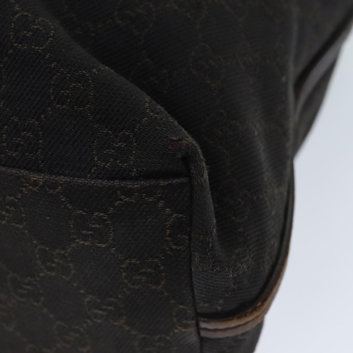 GUCCI GG Canvas Shoulder Bag Brown 101340 72839