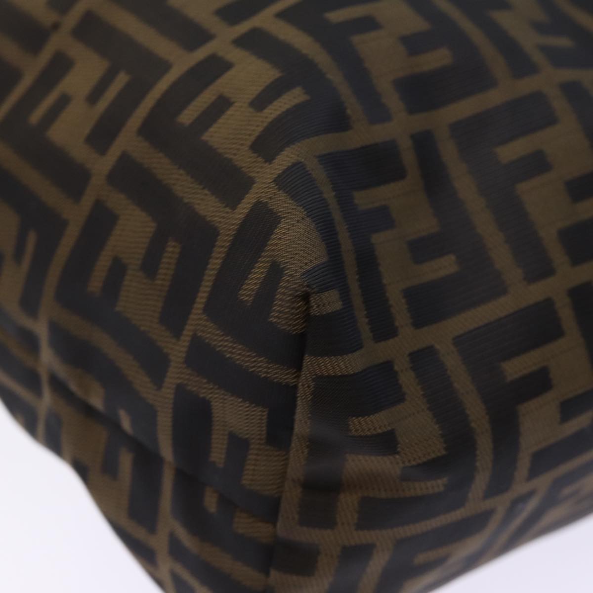 FENDI Zucca Canvas Hand Bag 2Set Black Brown 72894