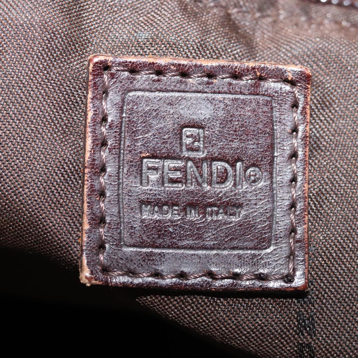 FENDI Zucca Canvas Hand Bag 2Set Black Brown 72894