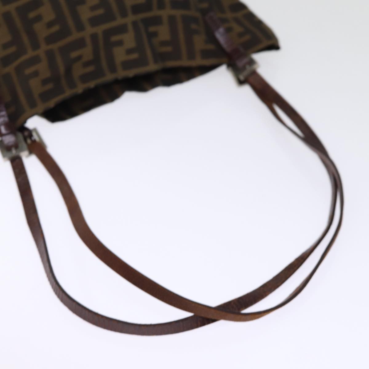FENDI Zucca Canvas Hand Bag 2Set Black Brown 72894