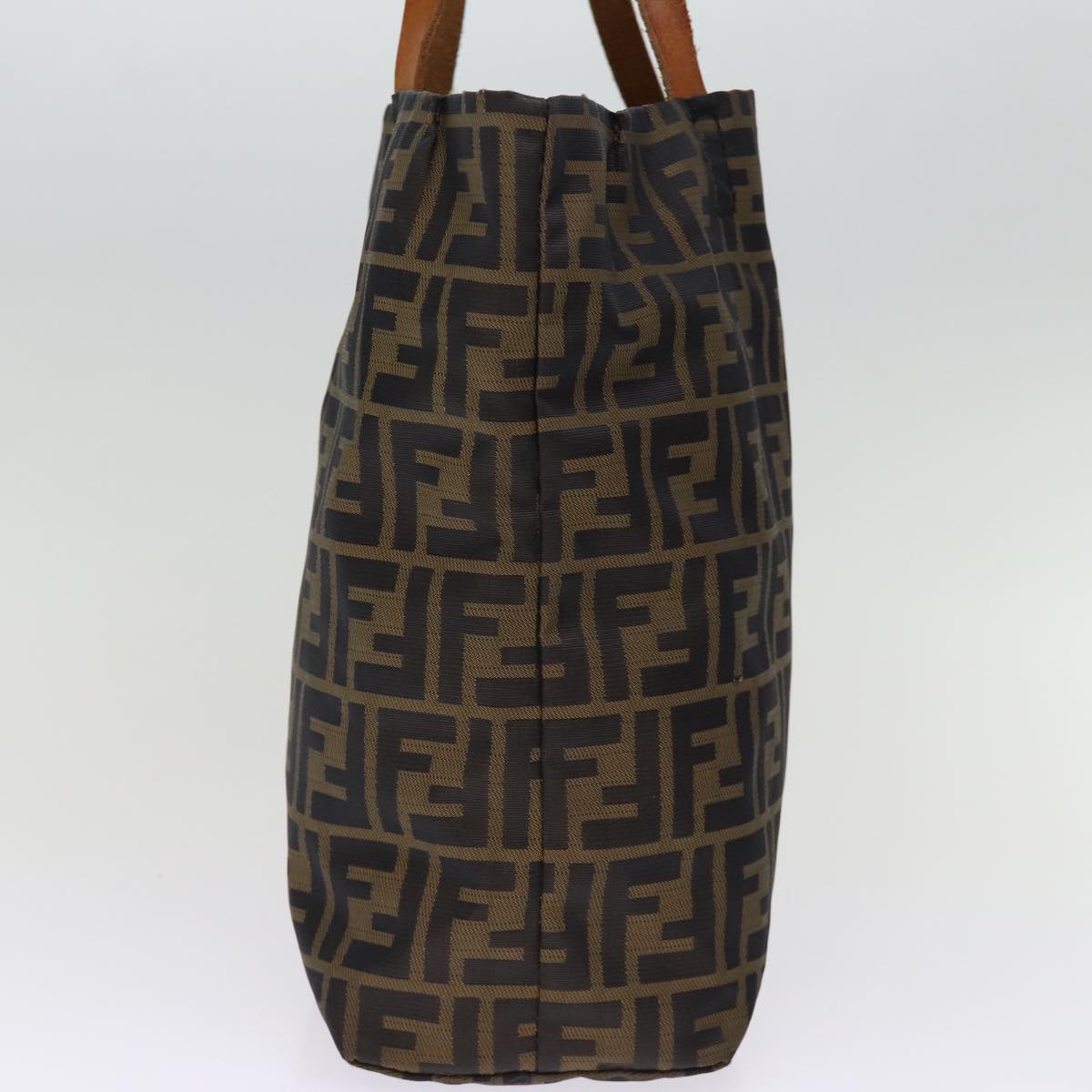 FENDI Zucca Canvas Hand Bag 2Set Black Brown 72894