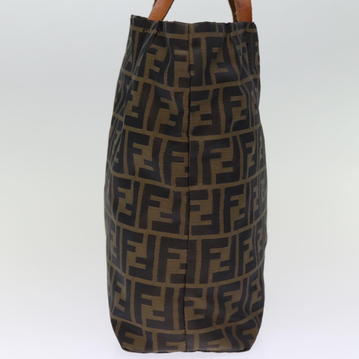 FENDI Zucca Canvas Hand Bag 2Set Black Brown 72894