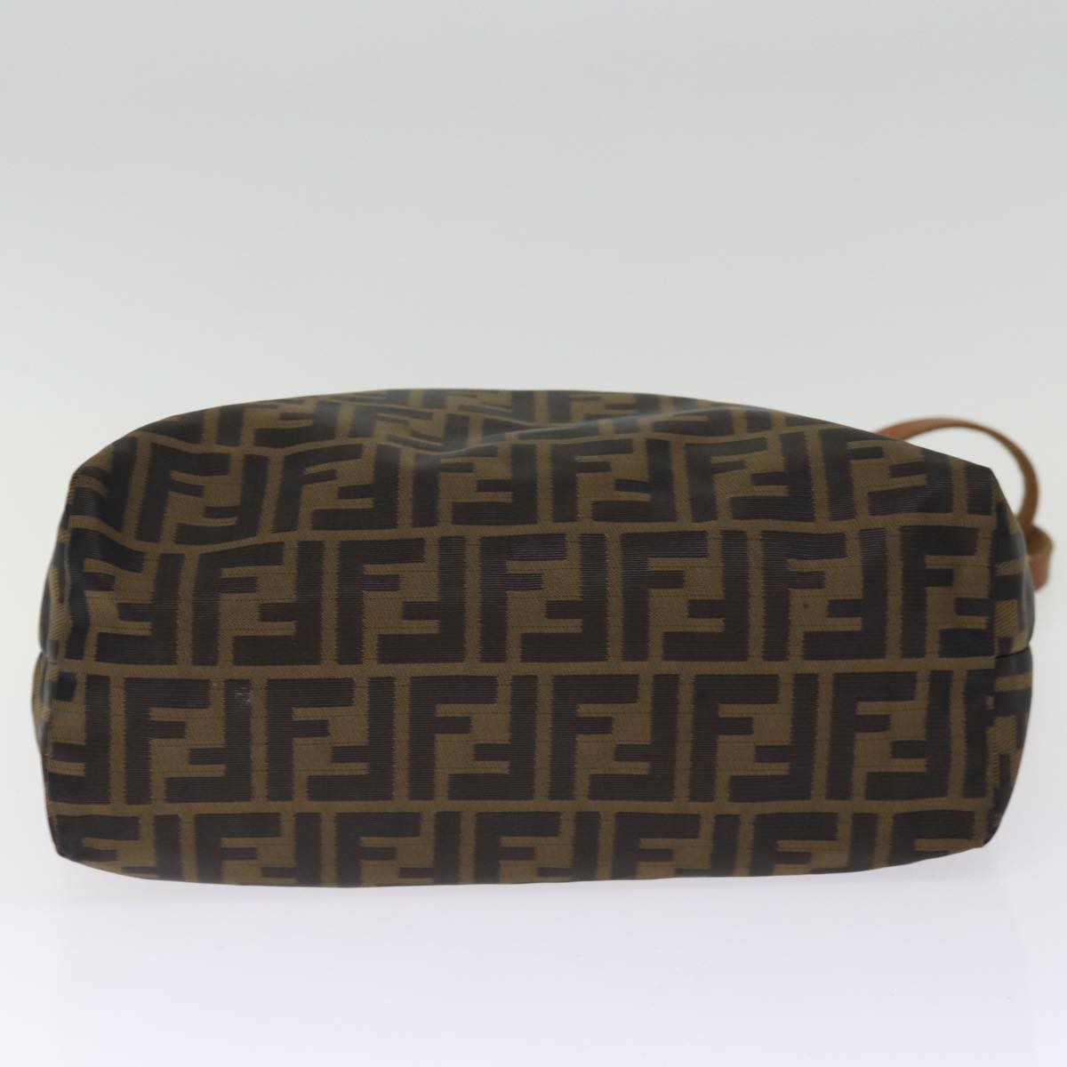 FENDI Zucca Canvas Hand Bag 2Set Black Brown 72894