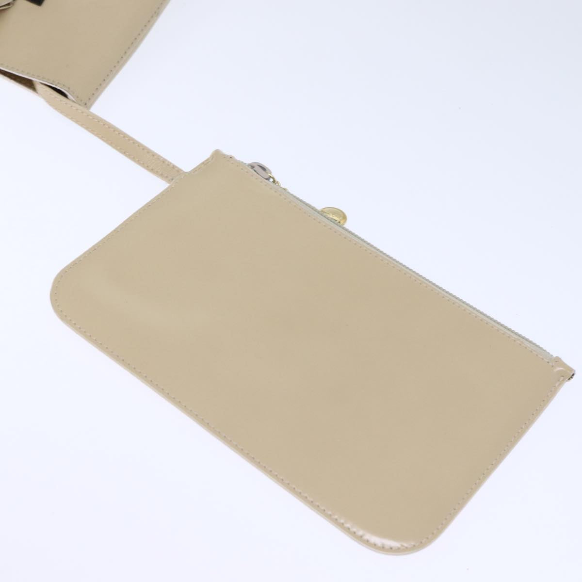 GUCCI Hand Bag Patent leather Beige 72962