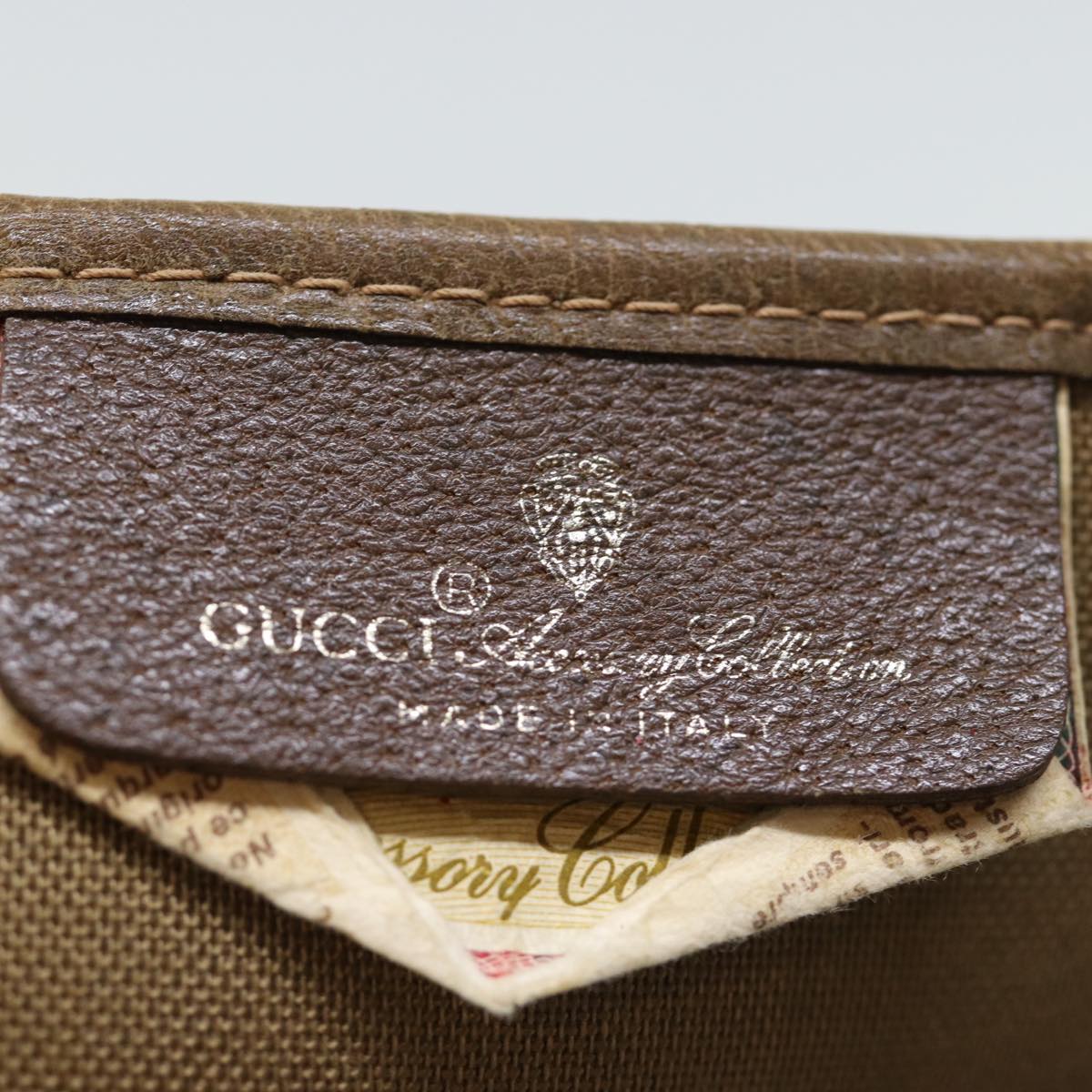 GUCCI GG Canvas Tote Bag PVC Beige 72966