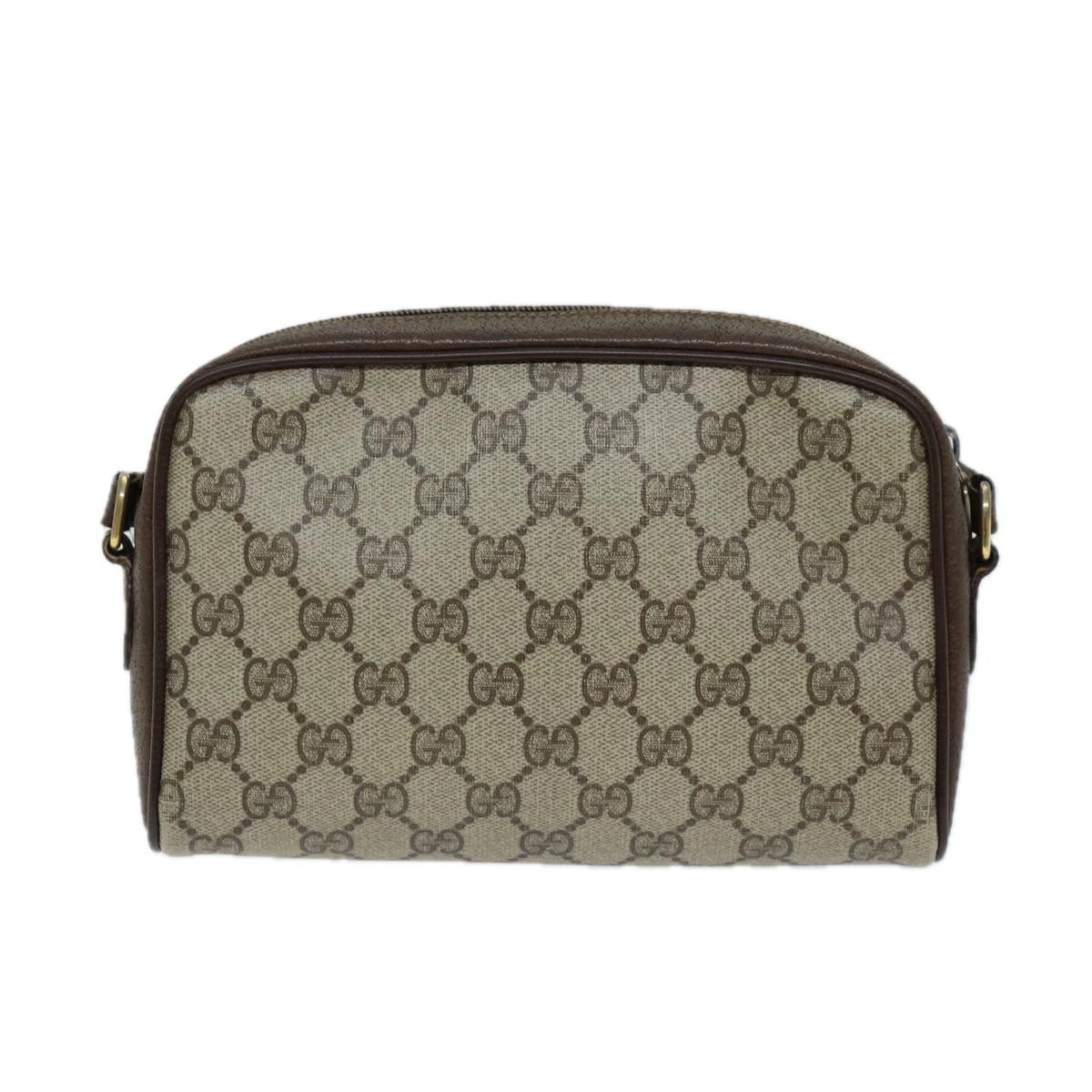 GUCCI GG Supreme Web Sherry Line Shoulder Bag Beige Green 116 02 089 73003