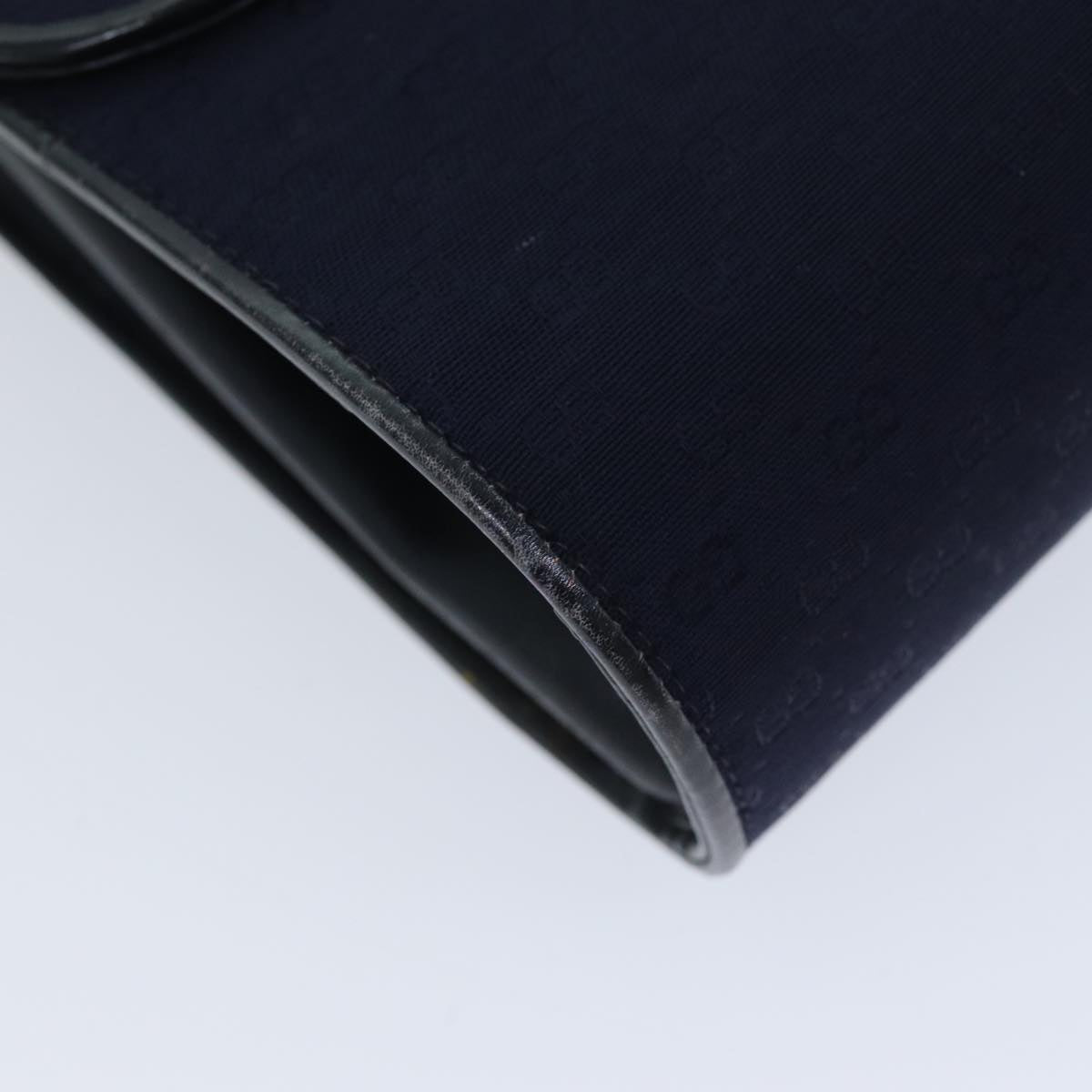 GUCCI Micro GG Canvas Shoulder Bag Navy 73031