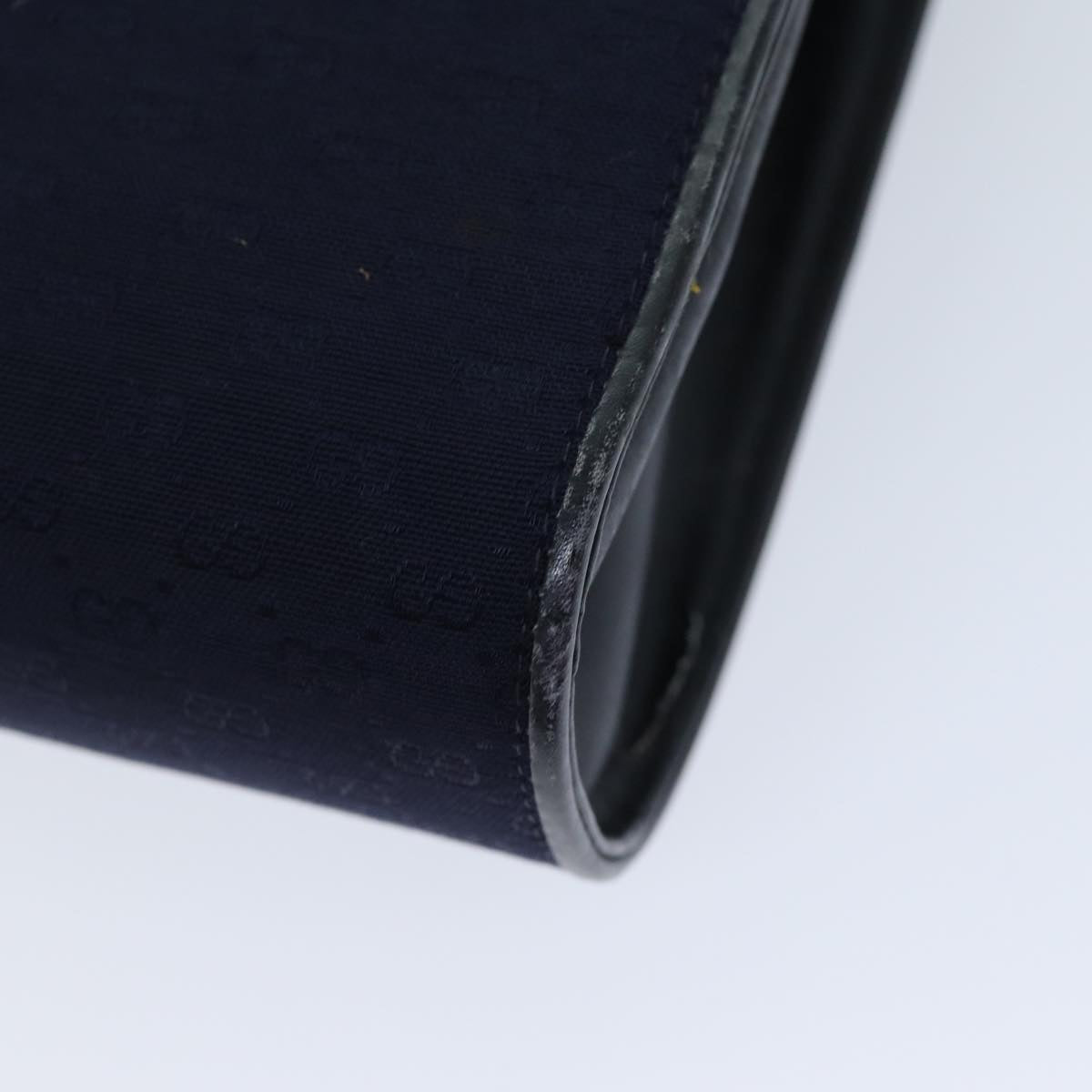 GUCCI Micro GG Canvas Shoulder Bag Navy 73031