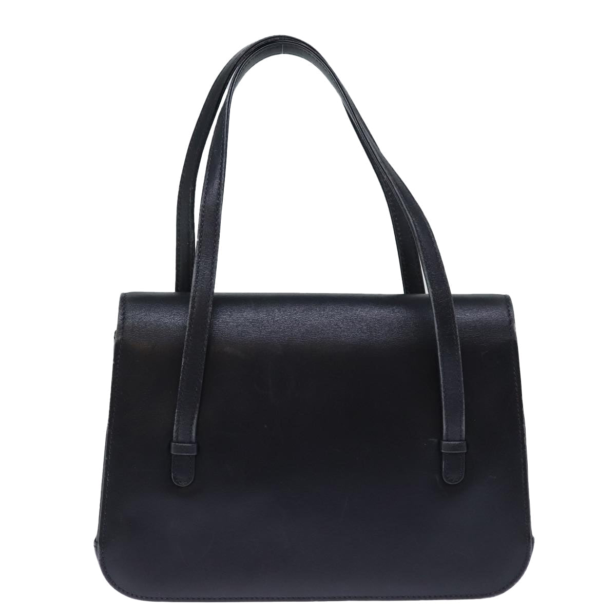 GUCCI Hand Bag Leather Black 73035