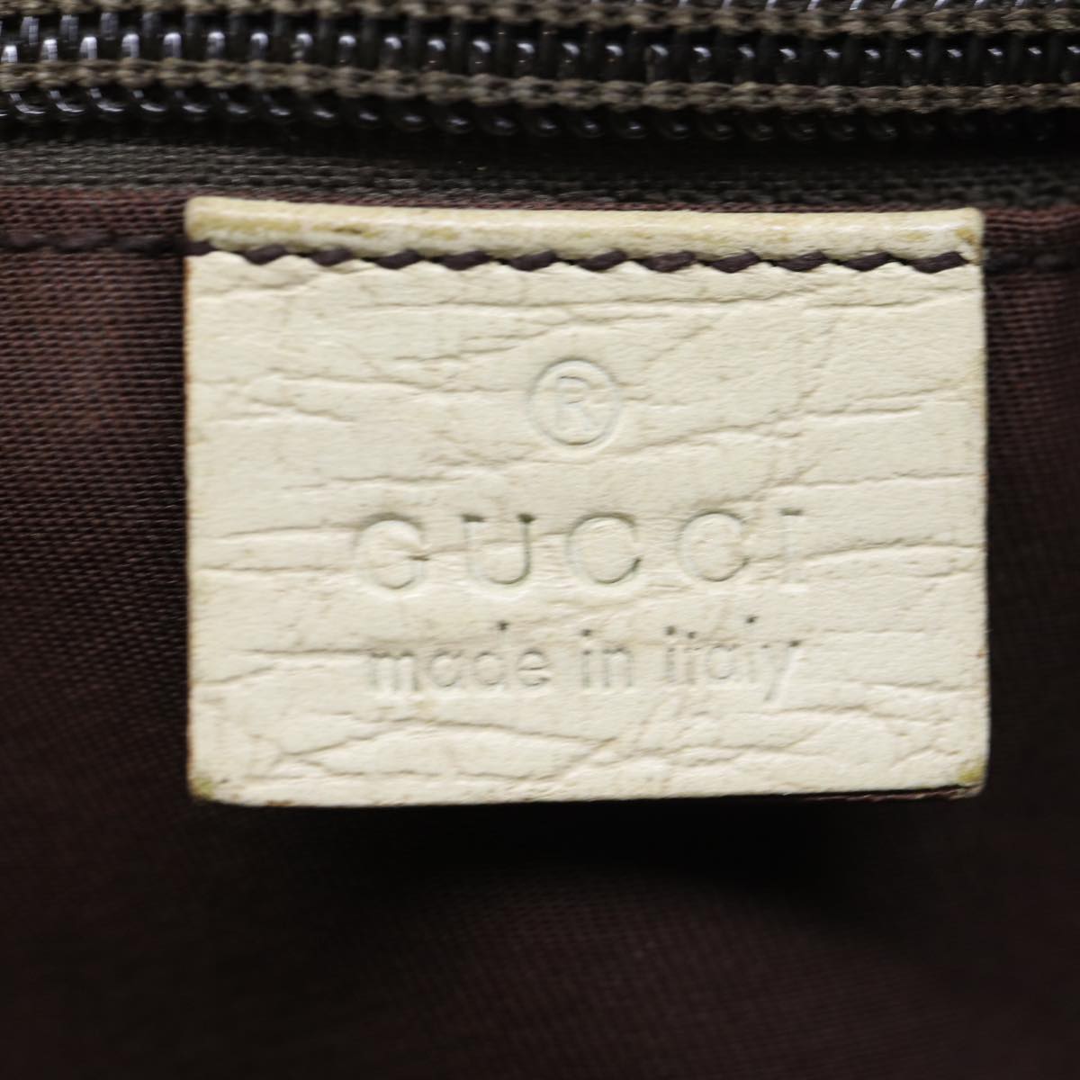 GUCCI GG Canvas Tote Bag PVC Beige 114595 73116