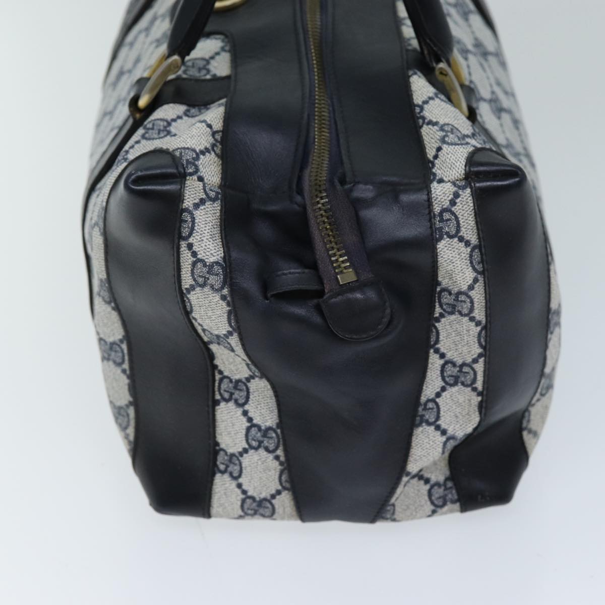 GUCCI GG Supreme Hand Bag PVC Navy 73123