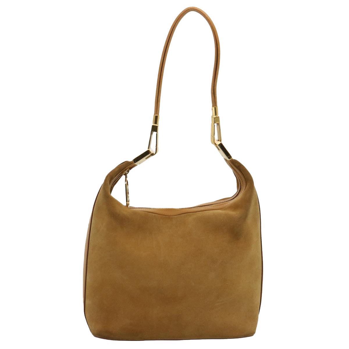 GUCCI Shoulder Bag Suede Brown 001 3814 73124