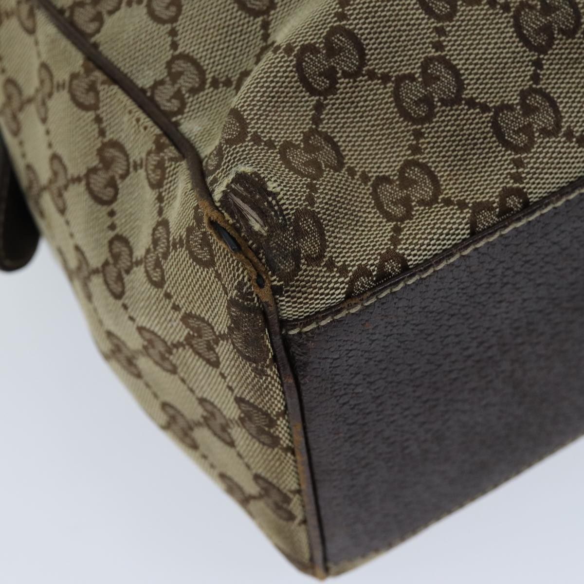 GUCCI GG Canvas Hand Bag Beige 154180 73126