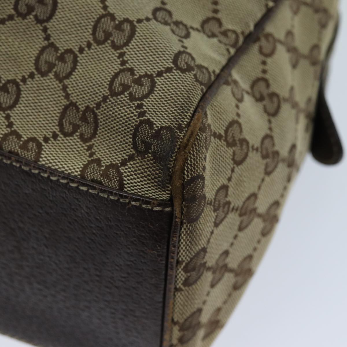 GUCCI GG Canvas Hand Bag Beige 154180 73126