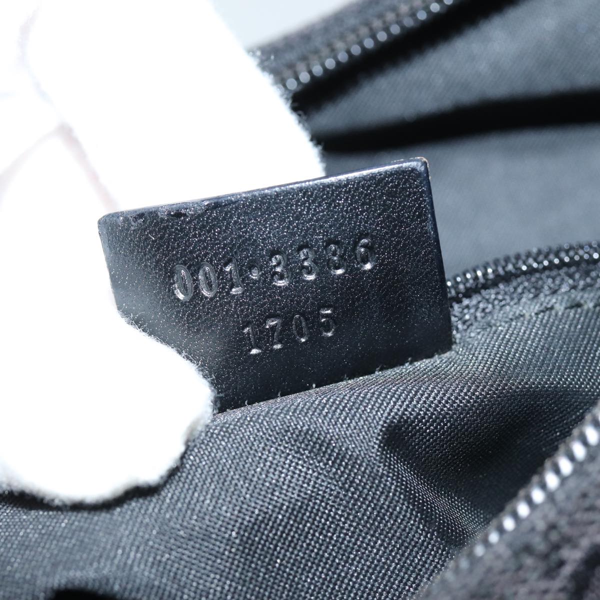 GUCCI GG Canvas Shoulder Bag Black 001 3386 1705 73127
