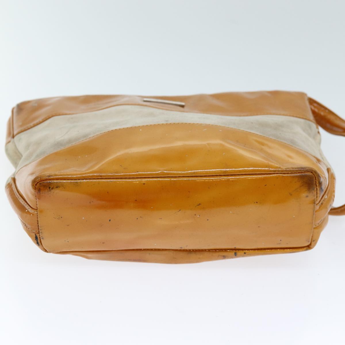 GUCCI Shoulder Bag Patent leather Orange 73145