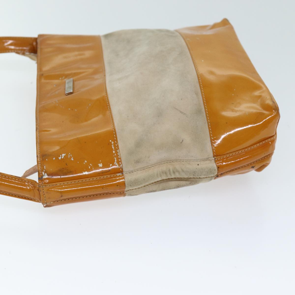 GUCCI Shoulder Bag Patent leather Orange 73145