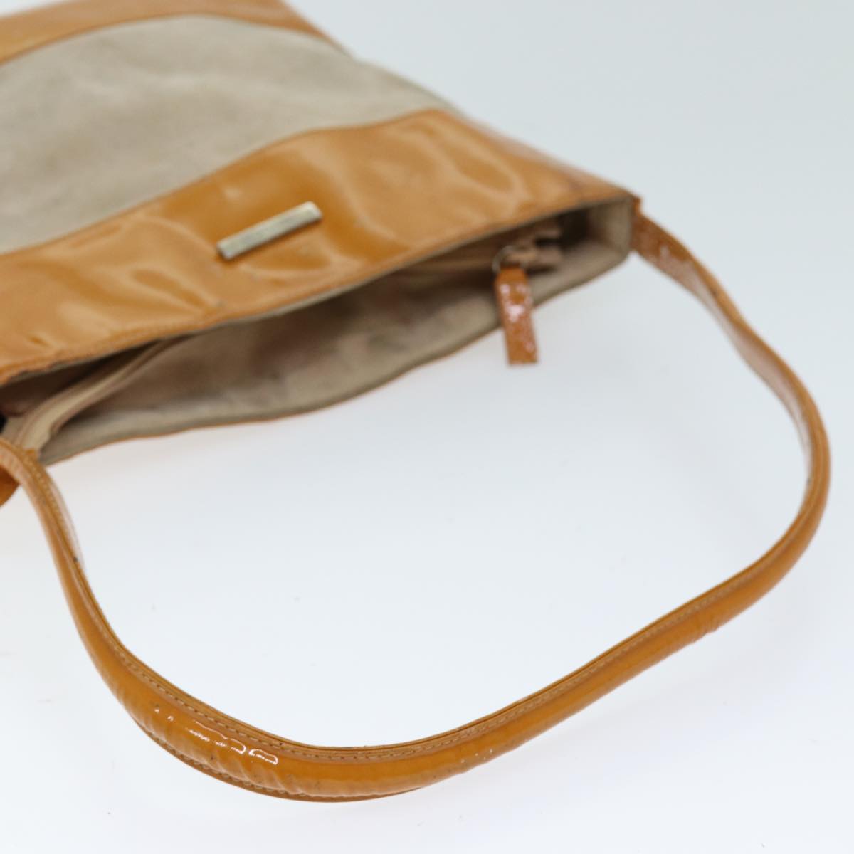 GUCCI Shoulder Bag Patent leather Orange 73145