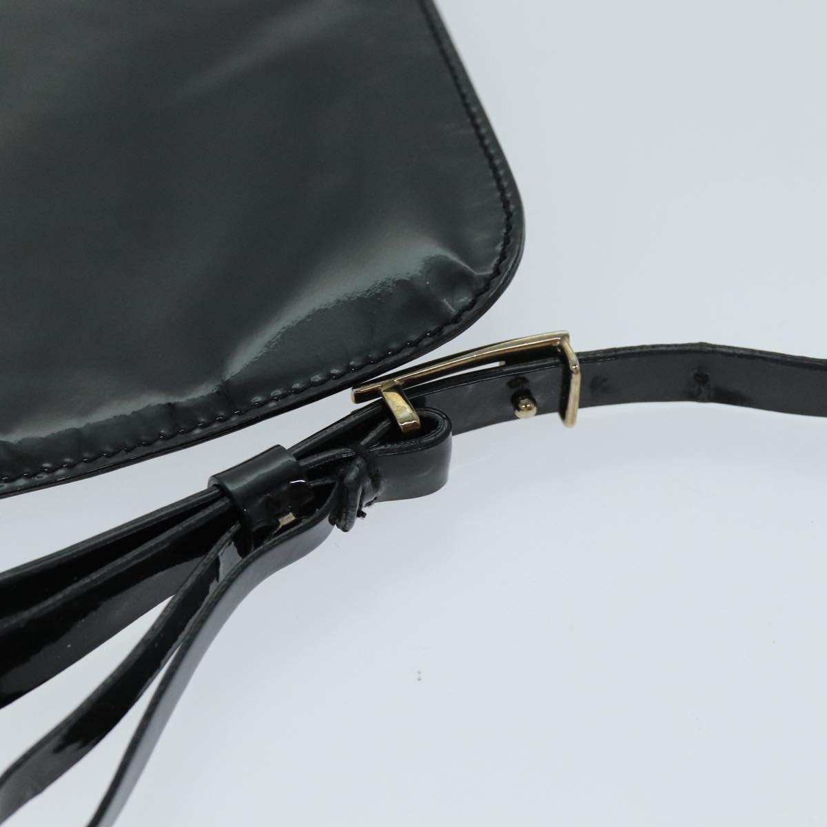 GUCCI Shoulder Bag Patent leather Black 73146