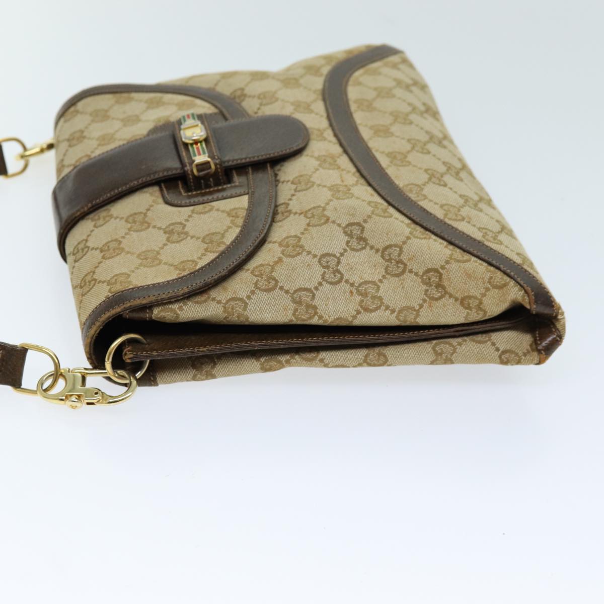 GUCCI GG Canvas Shoulder Bag 2way Beige 73227
