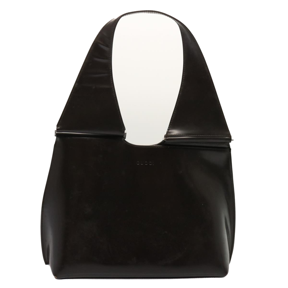 GUCCI Shoulder Bag Patent leather Brown 001 3115 73230