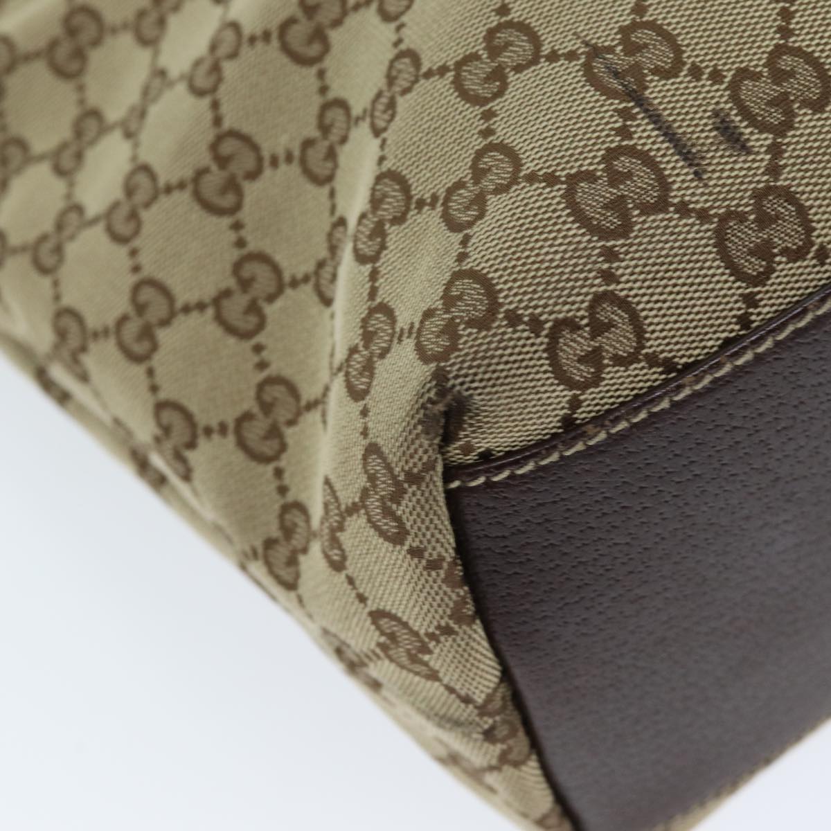 GUCCI GG Canvas Tote Bag Beige 153009 73451