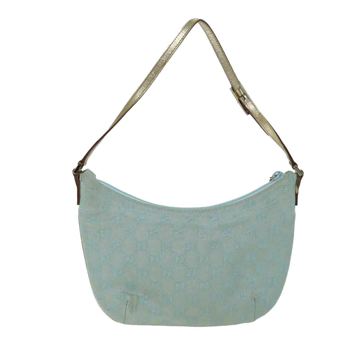 GUCCI GG Canvas Shoulder Bag Light Blue 73592