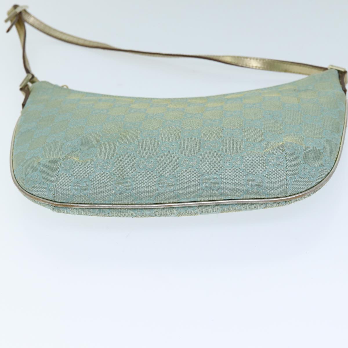 GUCCI GG Canvas Shoulder Bag Light Blue 73592