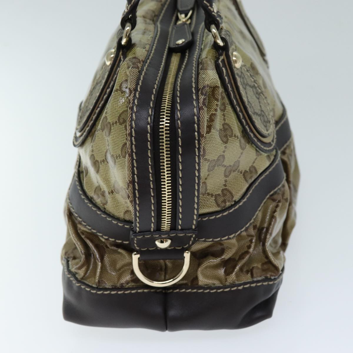 GUCCI GG Crystal Hand Bag Beige 223962 73606