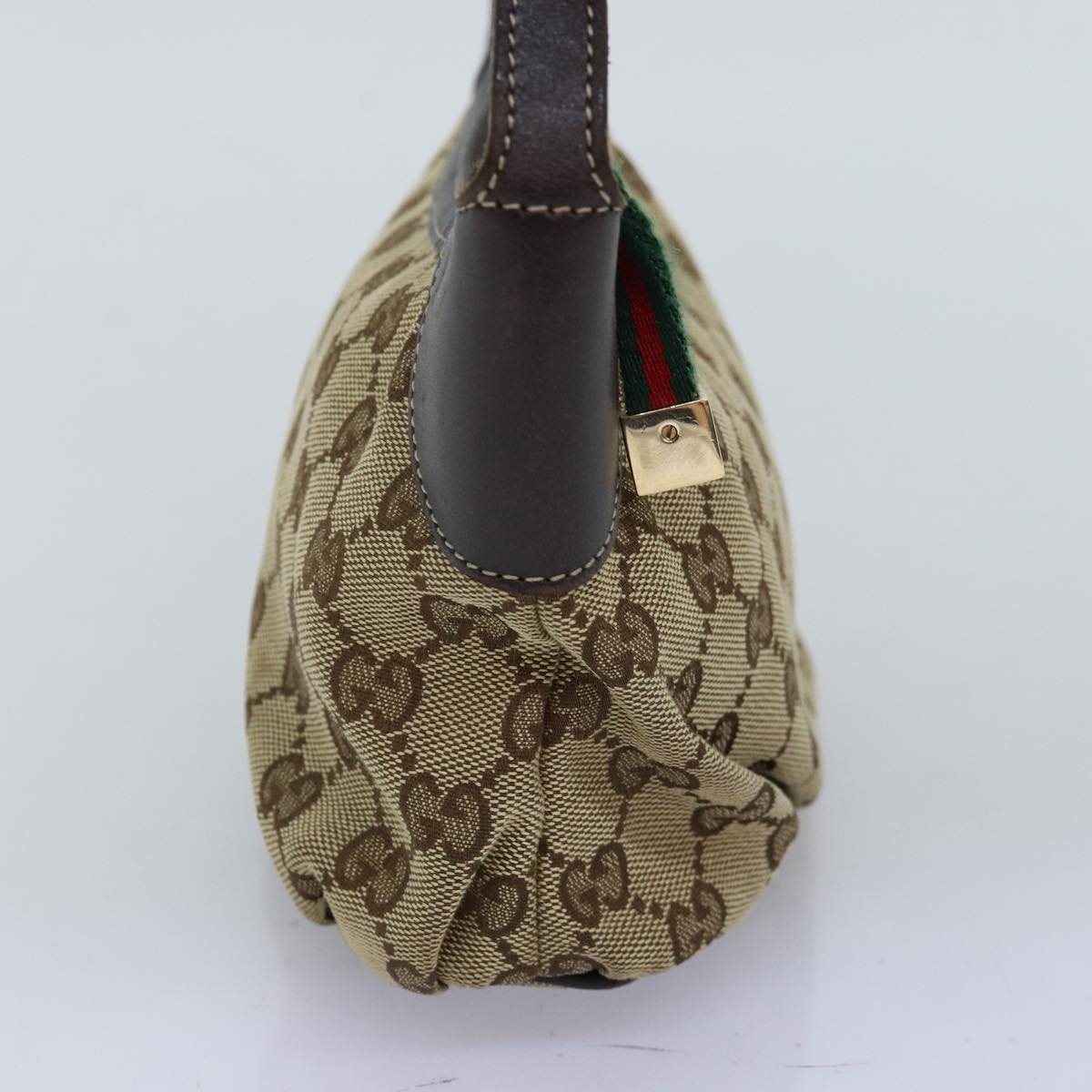 GUCCI GG Canvas Shoulder Pouch Beige 224093 73651