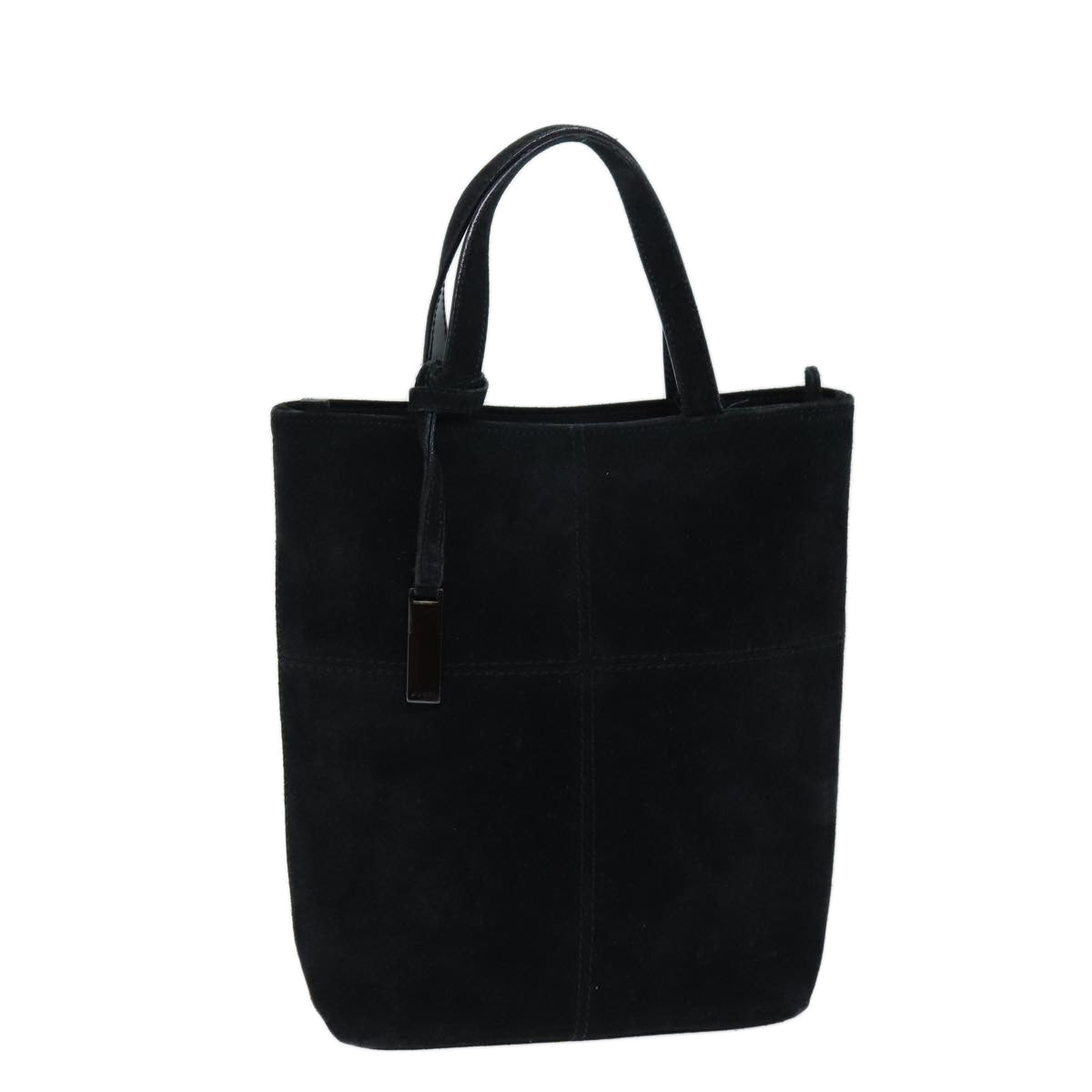 GUCCI Hand Bag Suede Black 000 2113 0553 73731